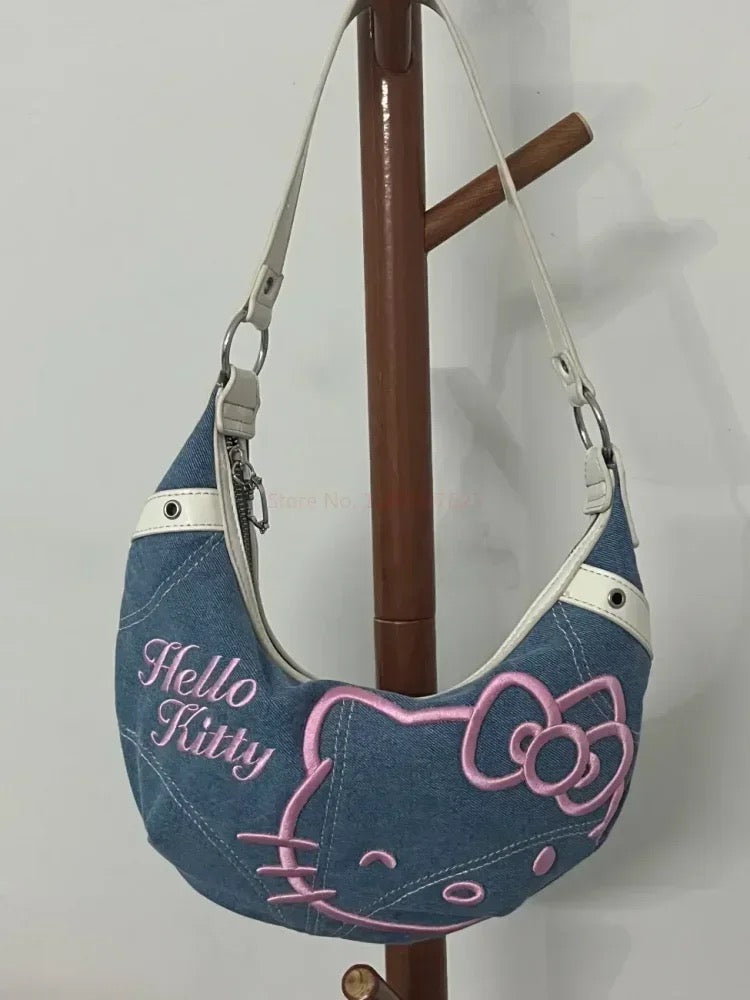 Shops hello kitty denim bag