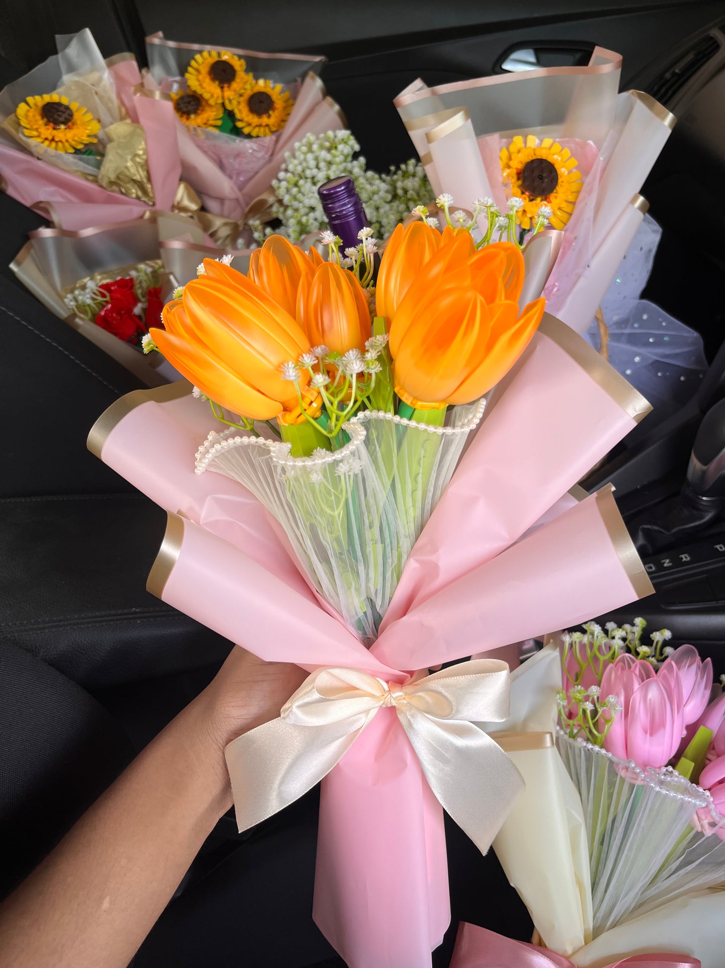 Bouquet de trois tulipes