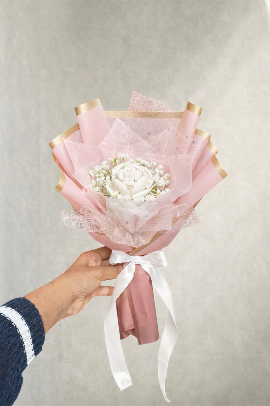 Large White Rose Bouquet