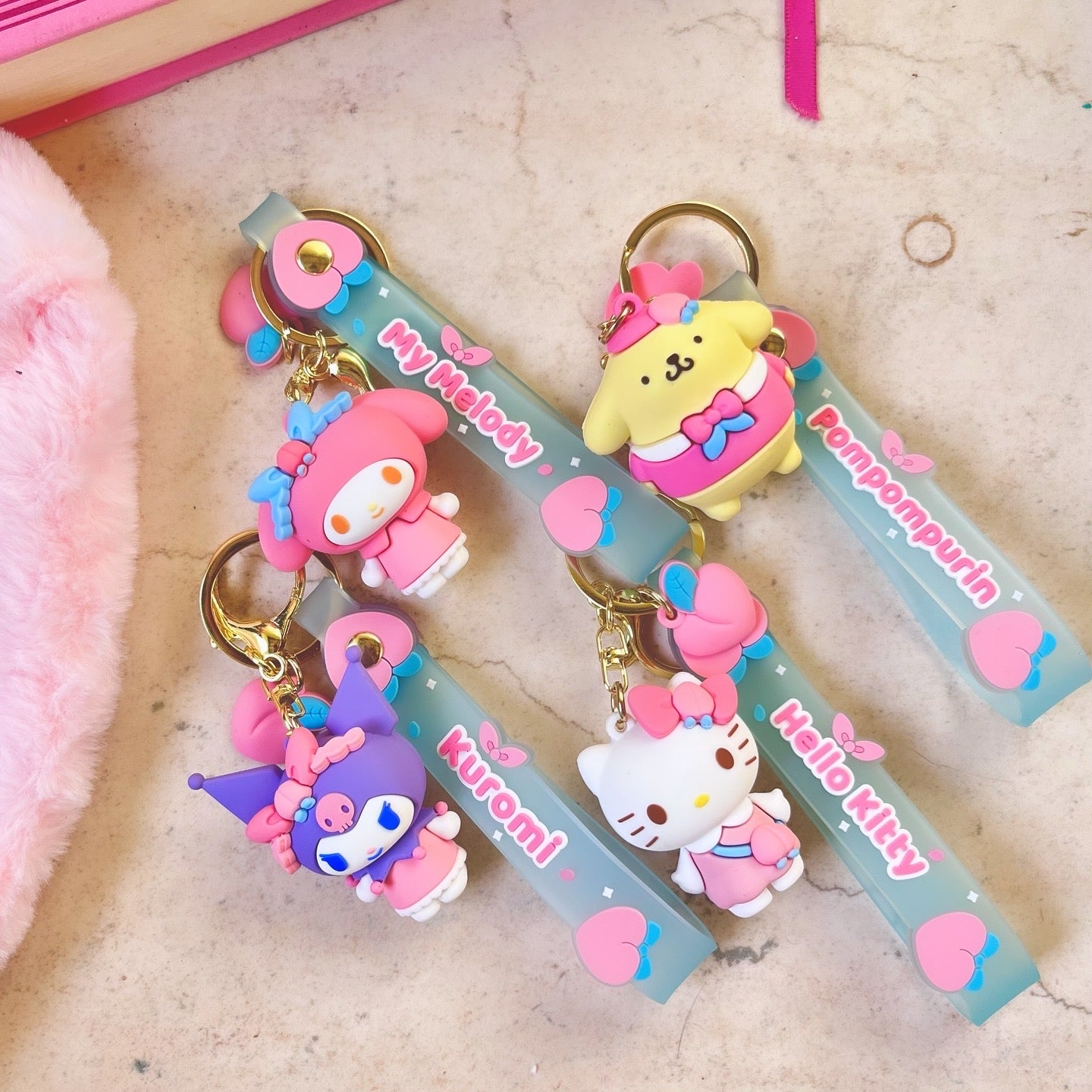 Sanrio Peach Keychain