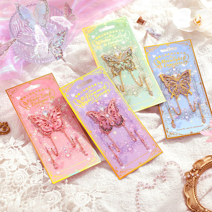 Ethereal Butterfly Brass Bookmarks