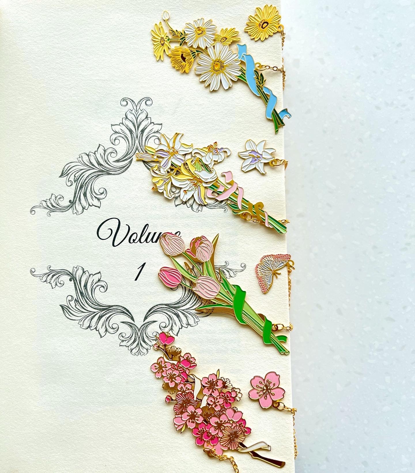 Floral Bouquet Bookmark