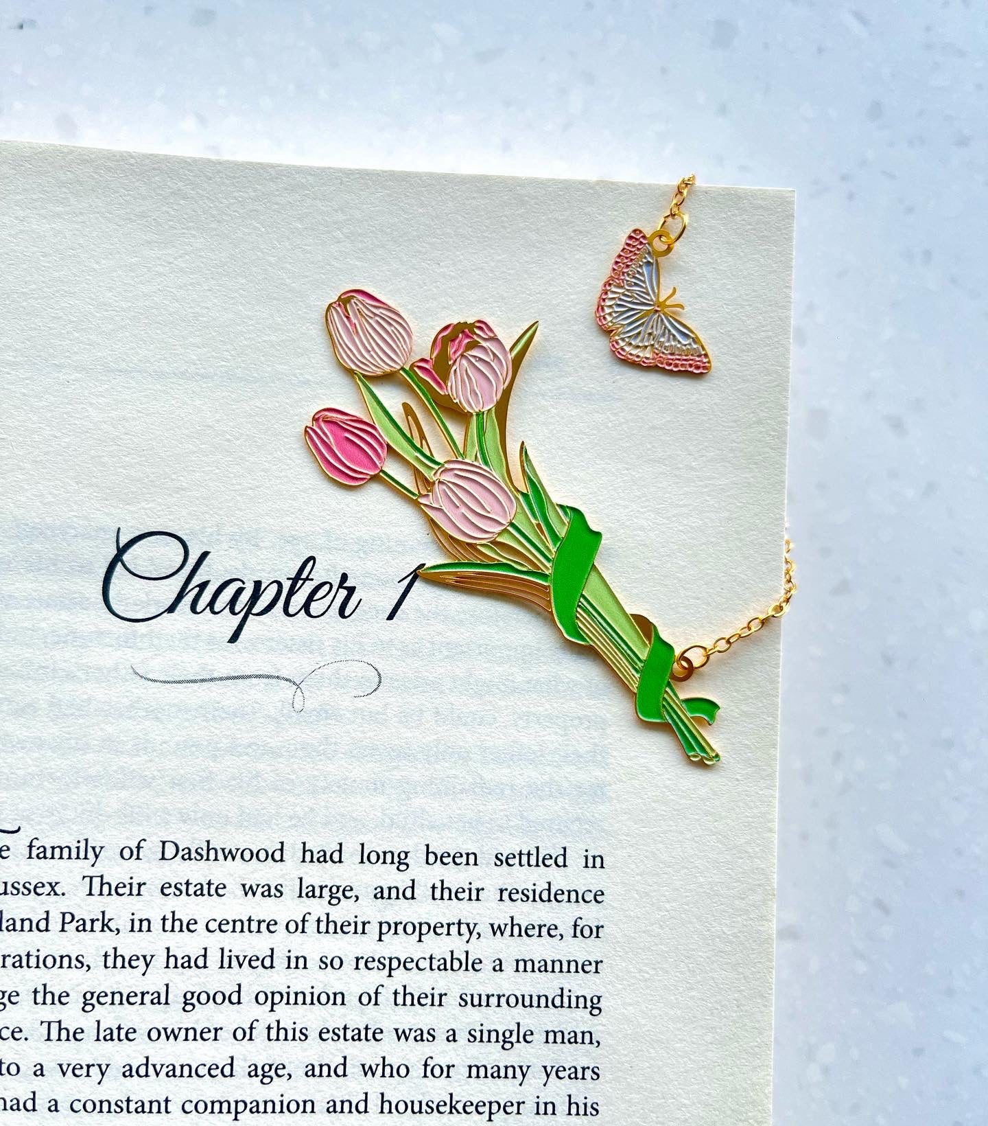 Floral Bouquet Bookmark