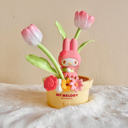 Lámpara de tulipán de hadas de jardín Sanrio