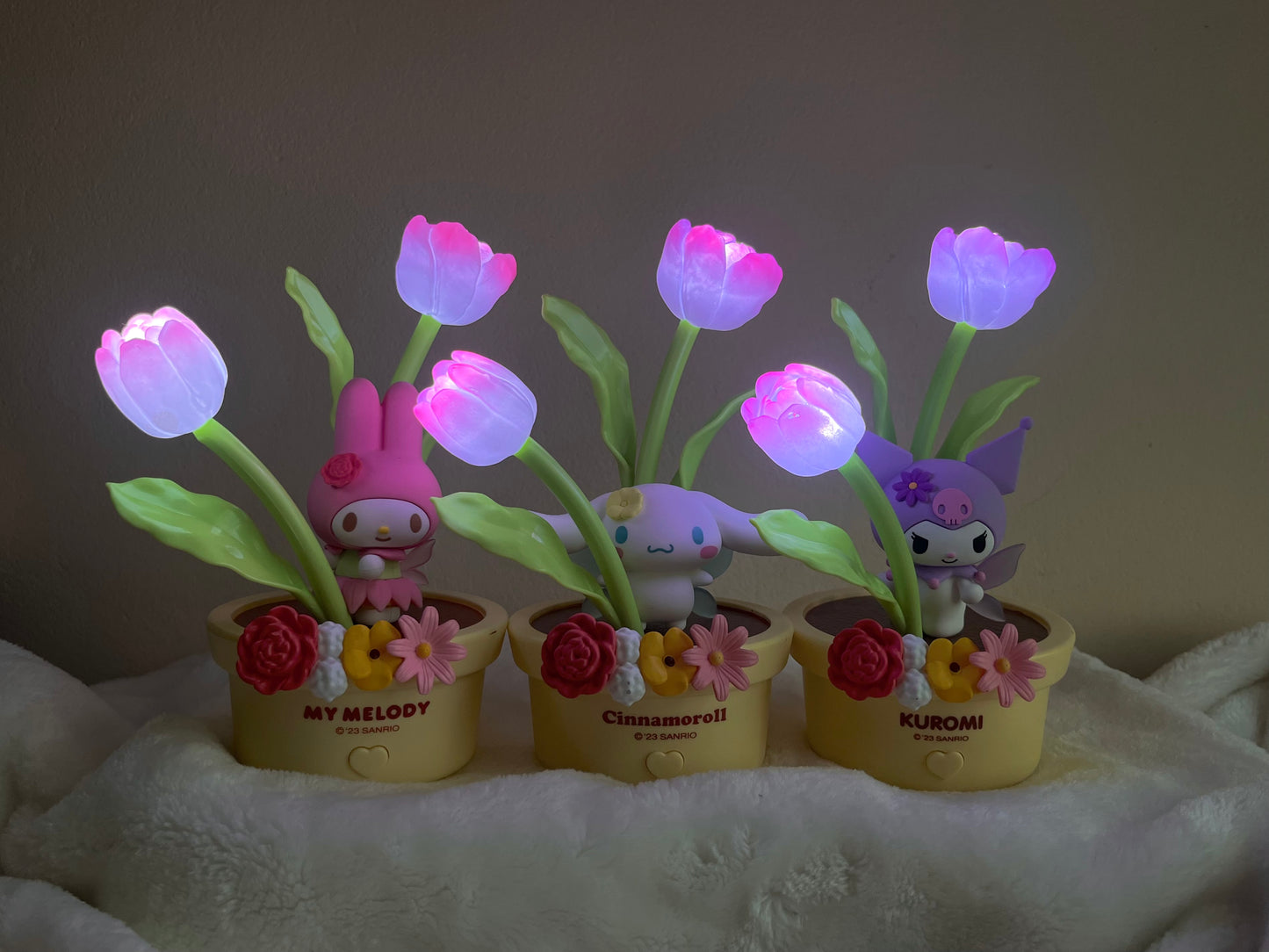 Lámpara de tulipán de hadas de jardín Sanrio