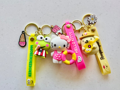 Sanrio Summer Edition Keychain