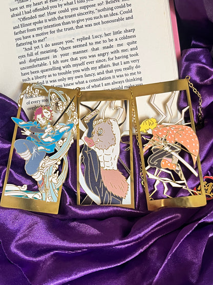 Demon Slayer Brass Bookmark