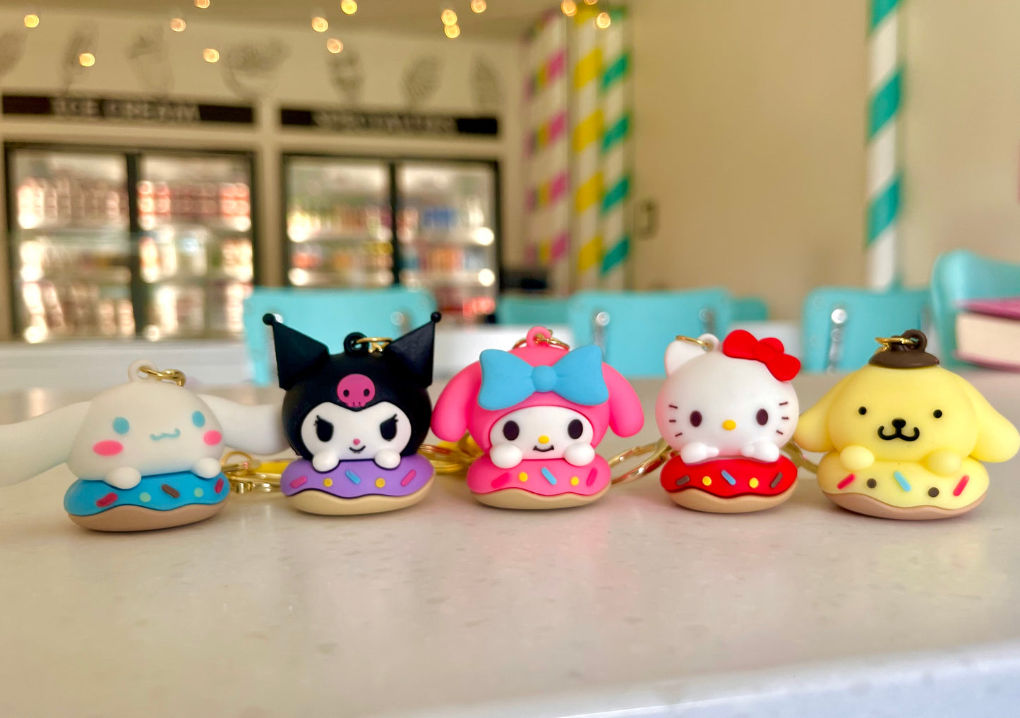 Llaveros de la serie Sanrio Donut