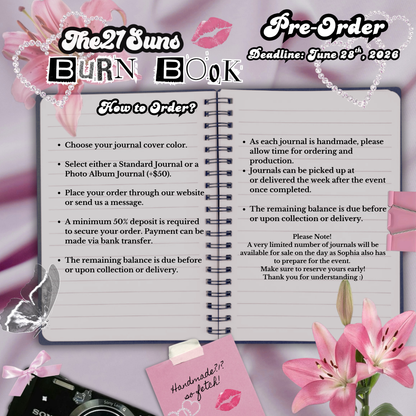 PRE-ORDER Burn Book Journal