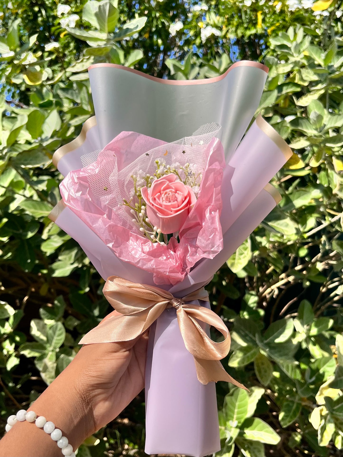 Single Rose Bouquet