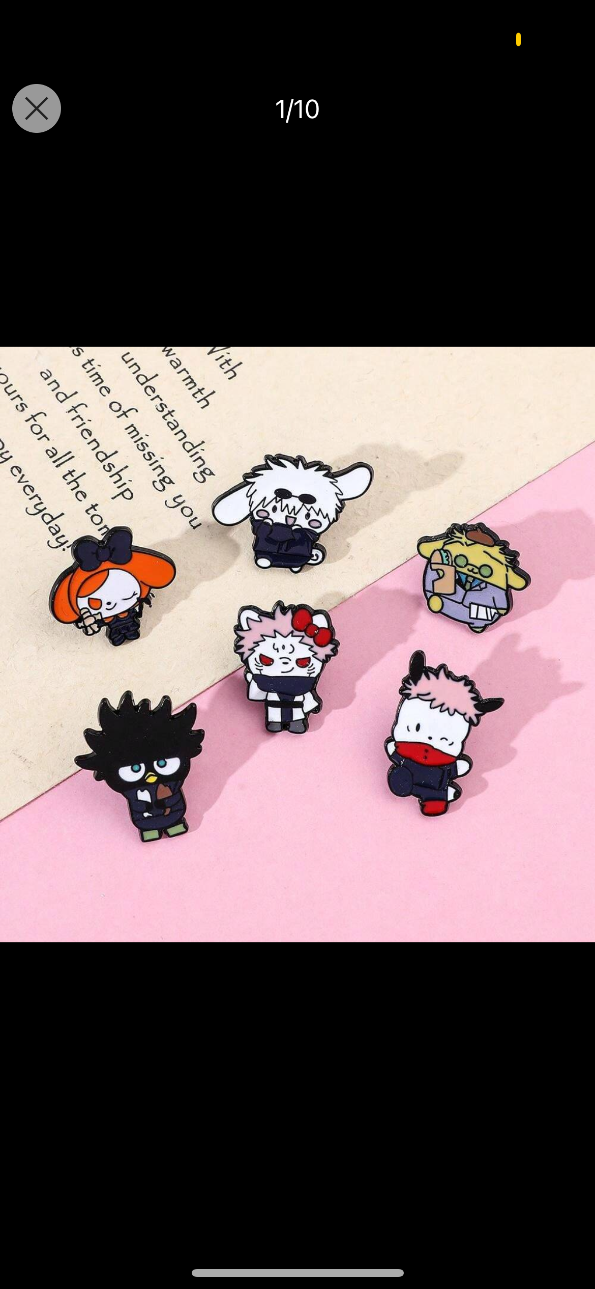 Jujutsu Kaisen x Sanrio Pins