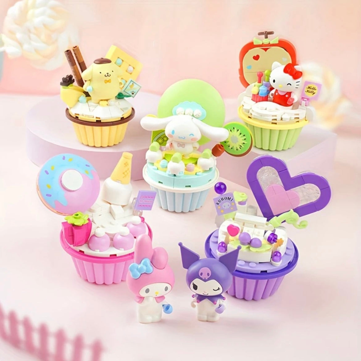 Serie de cupcakes de personajes de Sanrio