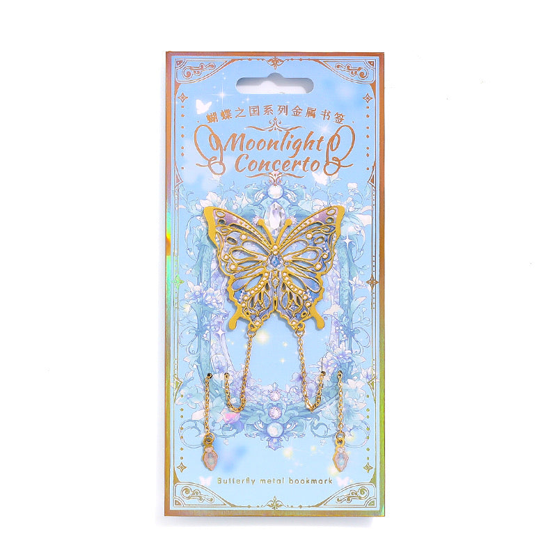 Ethereal Butterfly Brass Bookmarks