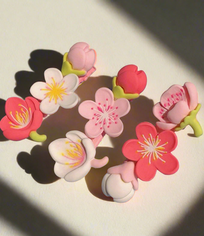 Cherry Blossom Hair Clips