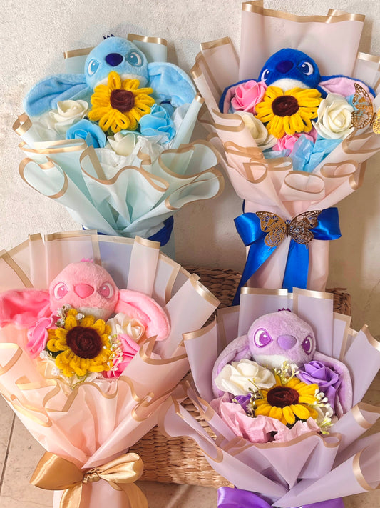 Deluxe Stitch Plush Bouquet