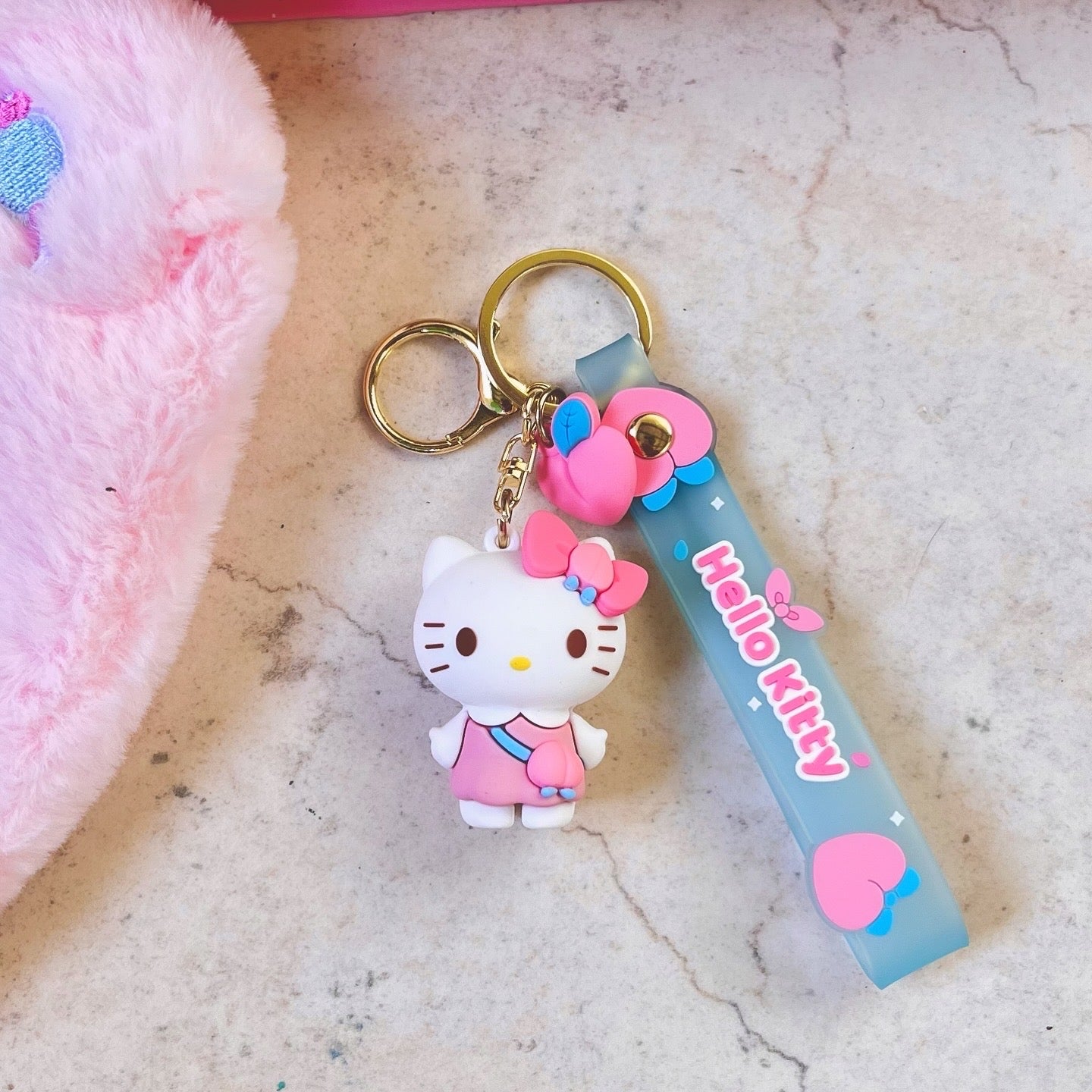 Sanrio Peach Keychain