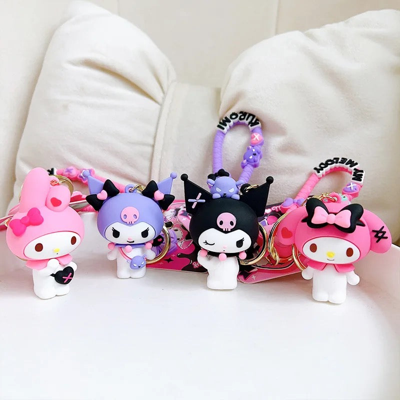 Kuromi & My Melody Keychain