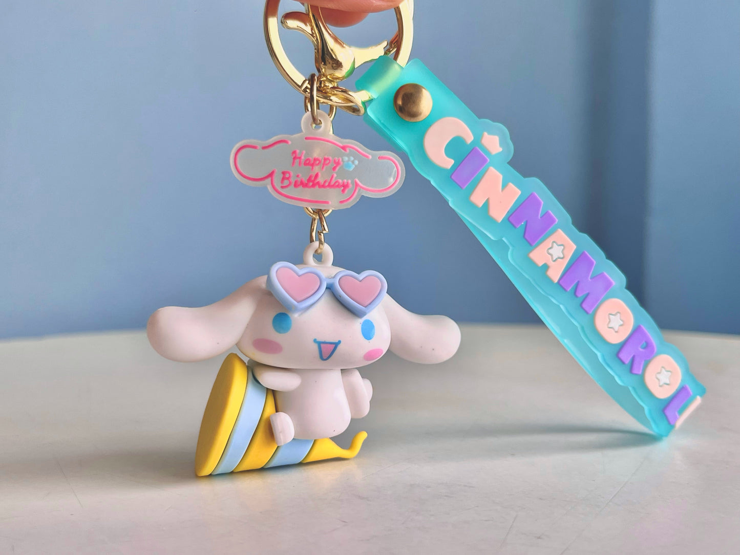 Cinnamoroll Birthday Edition Keychain