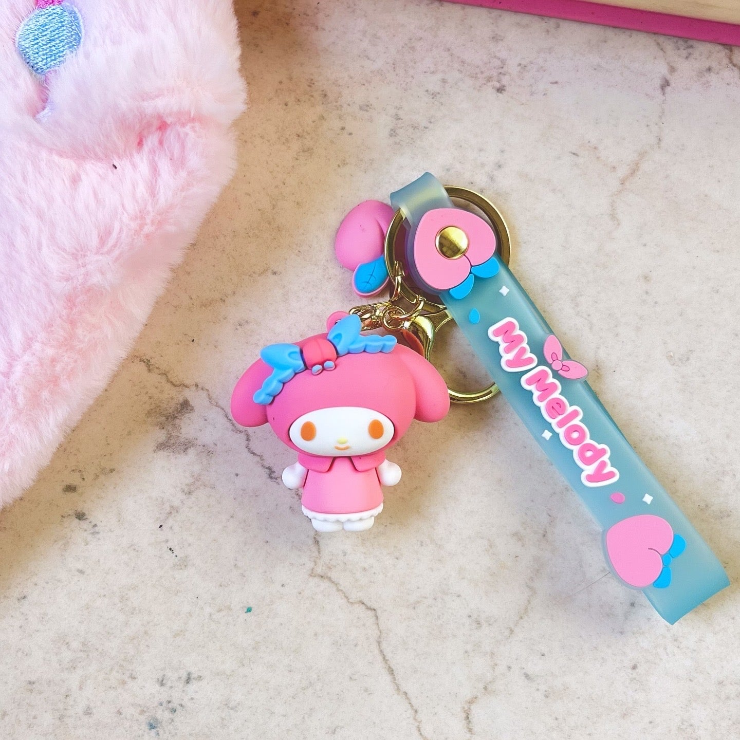 Sanrio Peach Keychain