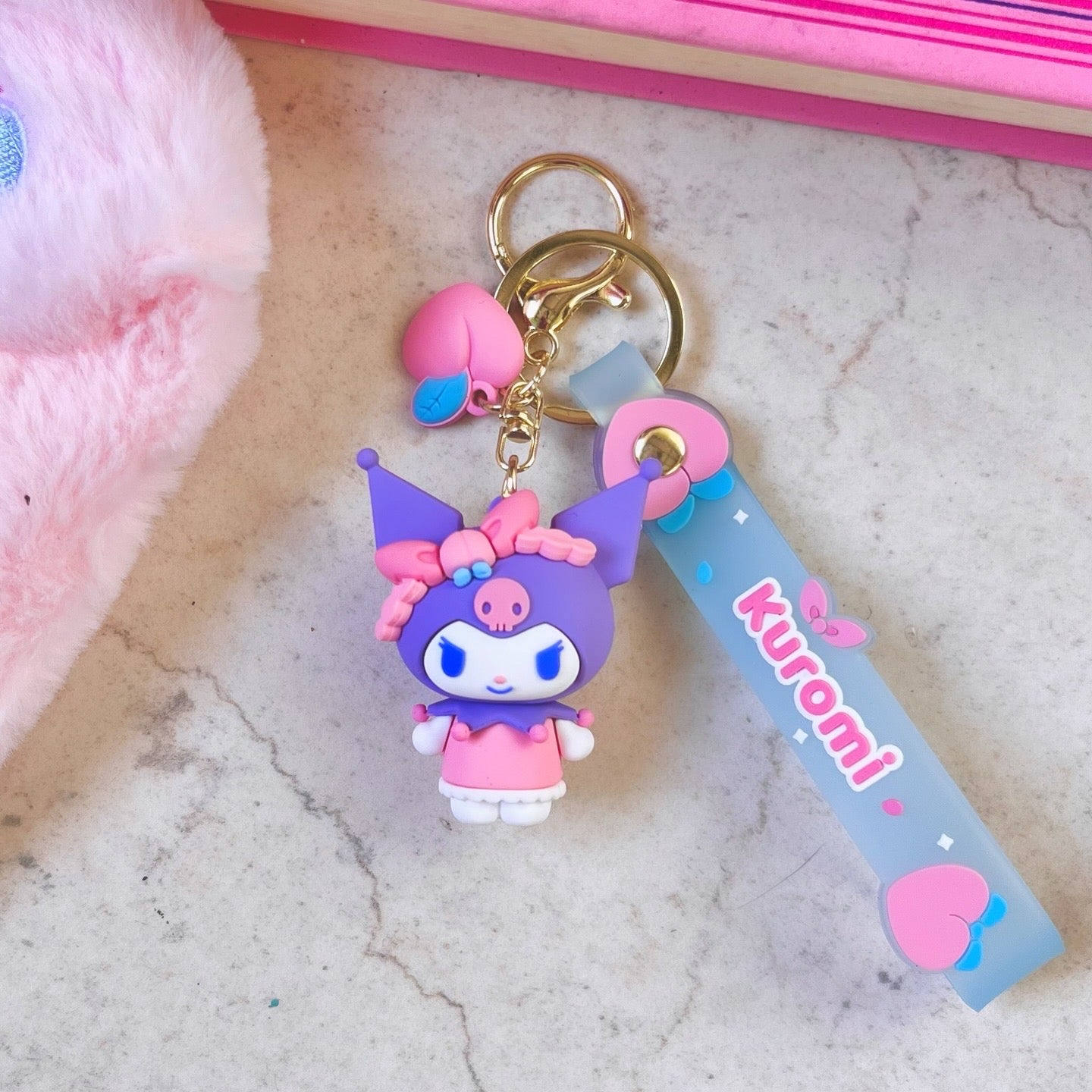 Sanrio Peach Keychain