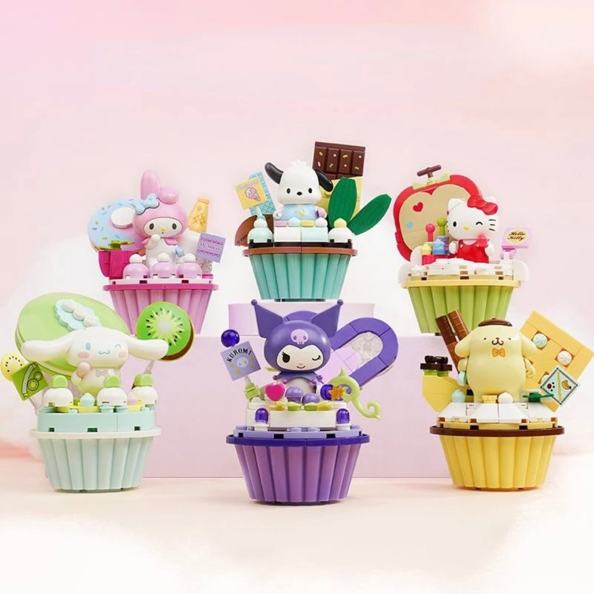 Serie de cupcakes de personajes de Sanrio