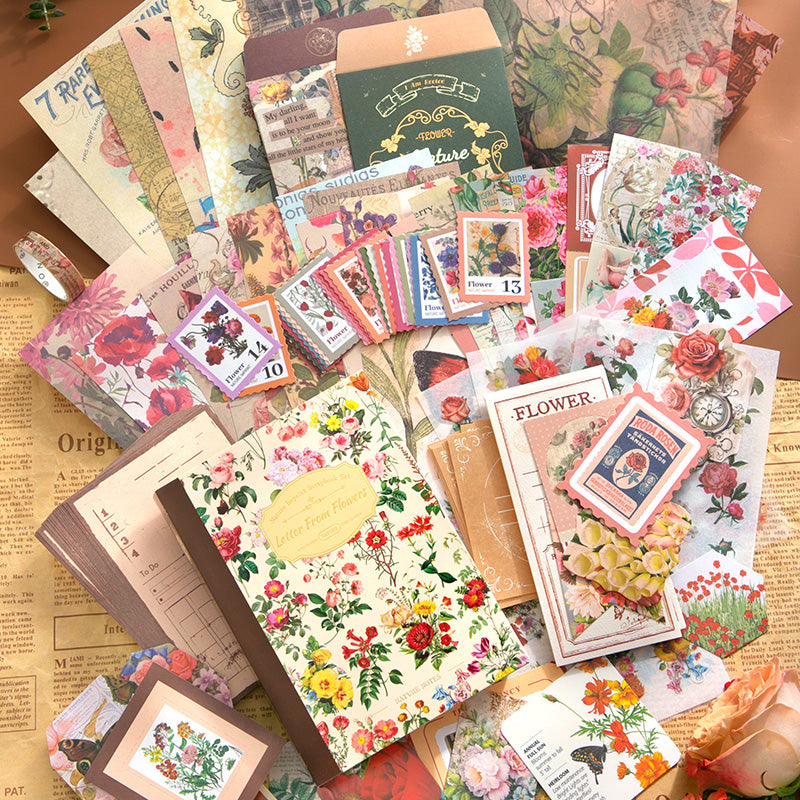 Vintage Floral Journal Set