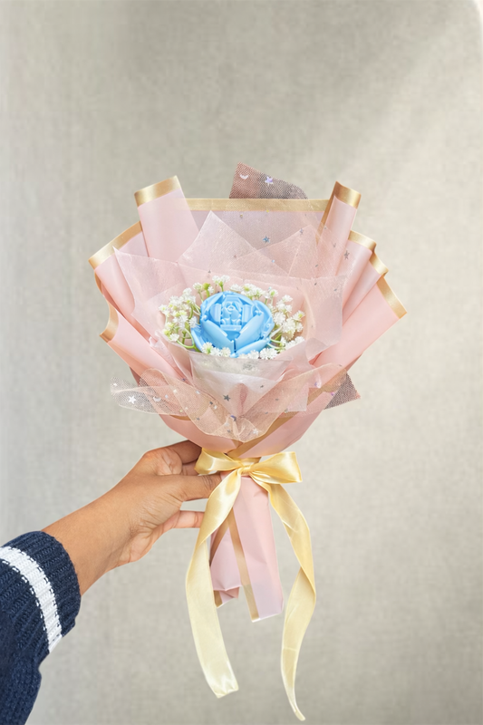 Large Blue Rose Bouquet